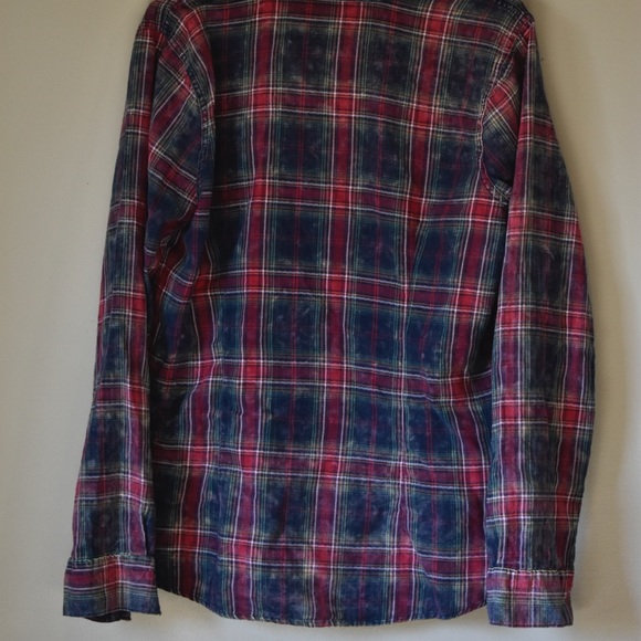 MAURICES Plaid Flannel with Stud Detail on Collar - Picture 5 of 5